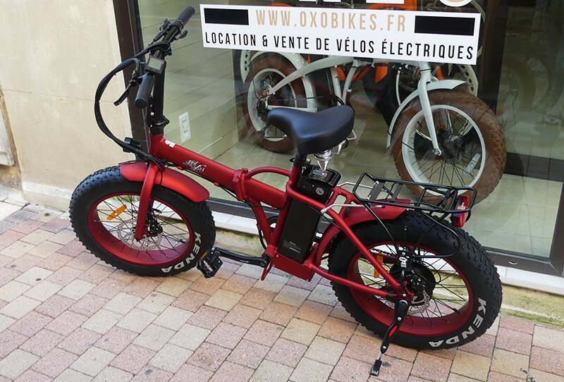 Fat bike fatty rouge bordeaux