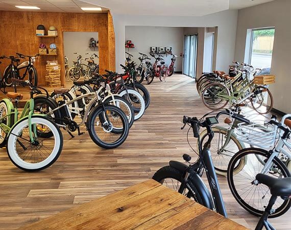 Showroom Oxobikes vente et location de vélos électriques à bergerac